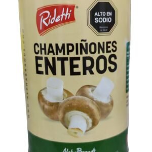 Lata de champiñones enteros Ridetti de 400g