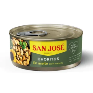 lata de conservas de choritos San José