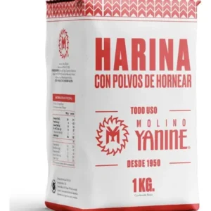harina de trigo Molino Yanine con polvos de hornear 1Kg