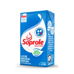 leche entera natural Soprole 1L