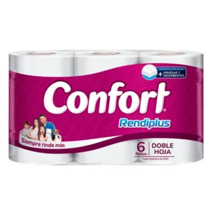 Papel higiénico Confort Rendiplus 6 rollos