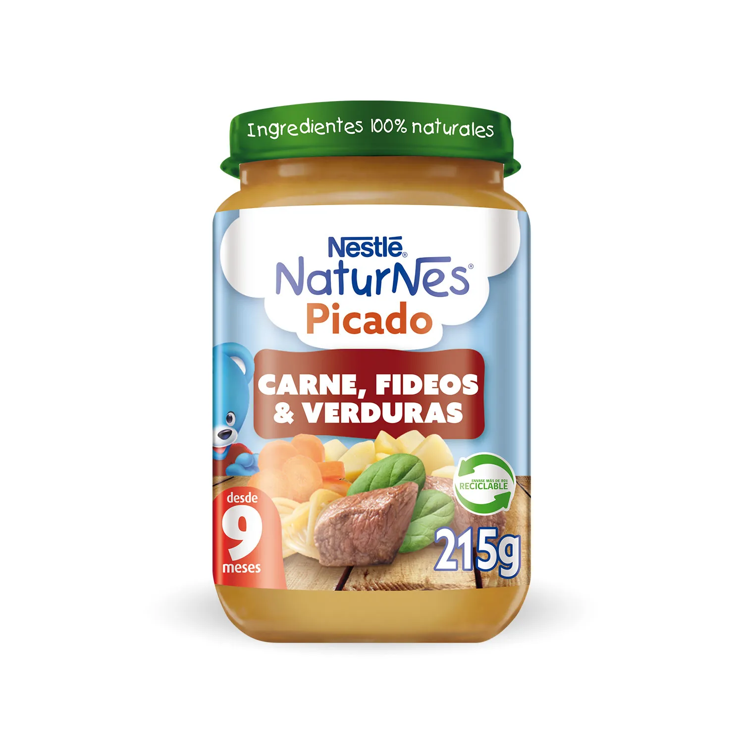 Nestlé Naturnes sabor Picado Carne, Fideos y Verduras 215g