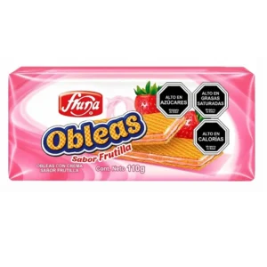 Galleta Oblea Frutilla Fruna 110g