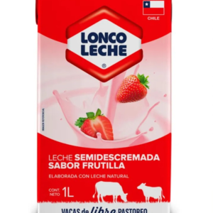 Lonco leche semi descremada Frutilla 1L
